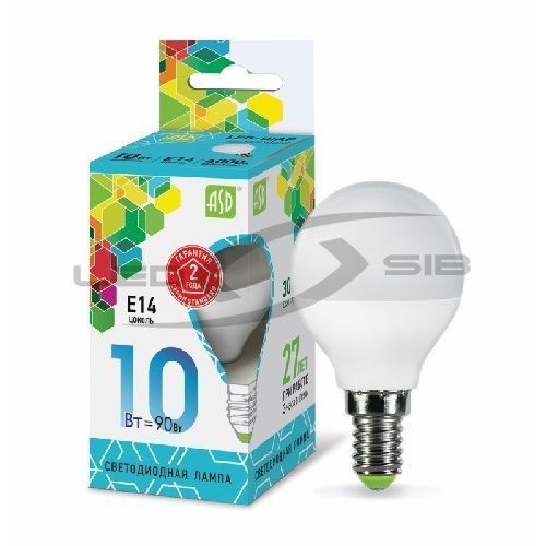Лампа сд LED-ШАР-standard 10W 230V Е14 900Lm