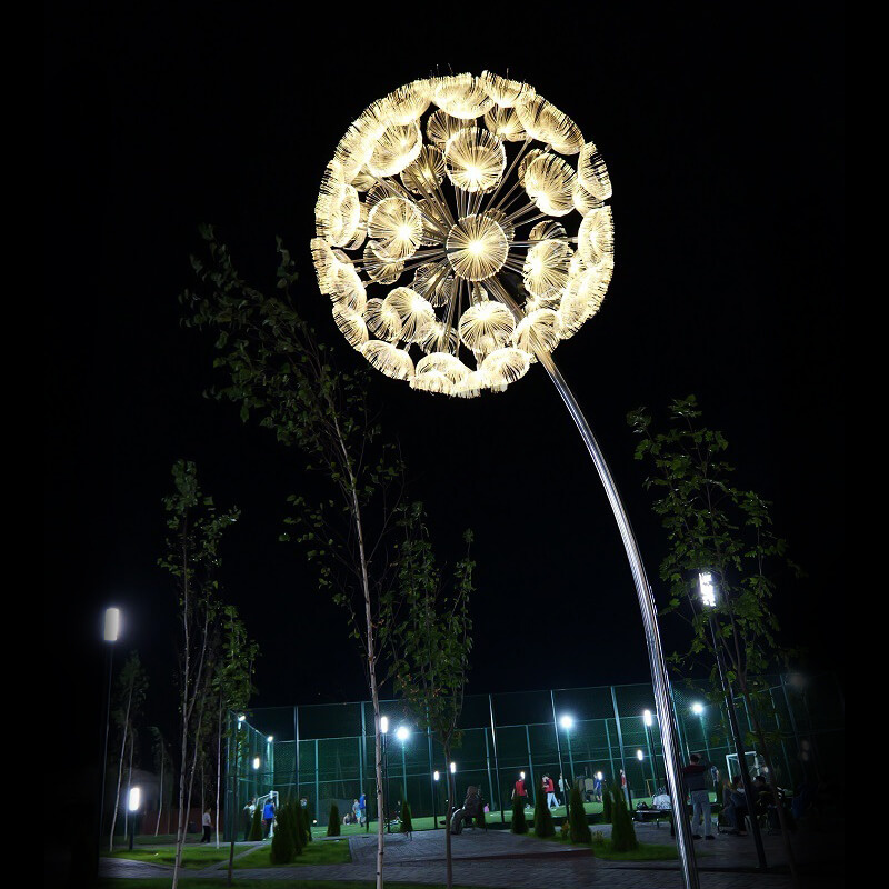 светодиодный одуванчик ls 3500мм d1200мм 12/220v (оптоволокно) ful color Светодиодный Одуванчик LS 3500мм D1200мм 12/220V (Оптоволокно) FUL COLOR