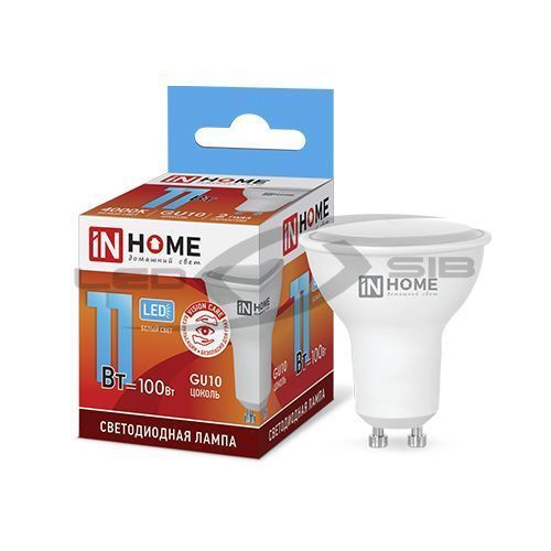 Лампа сд LED-JCDRС-VC 11W 230V GU10 990Lm IN HOME