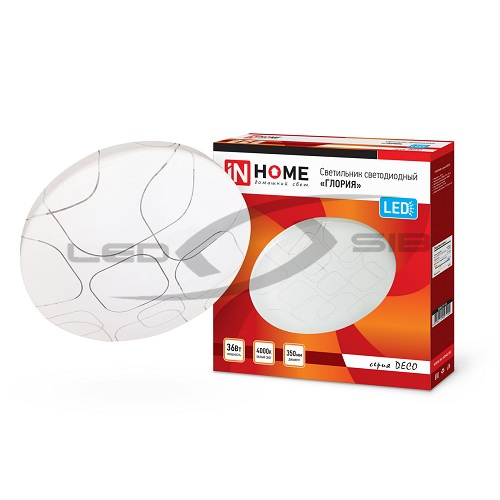 светильник cд deco 21w 4000к 1400lm 350мм глория in home Светильник cд DECO 21W 4000К 1400Lm 350мм ГЛОРИЯ IN HOME