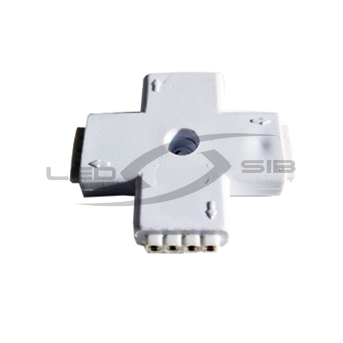 коннектор х - образный ls для сд ленты smd 5050 4pin Коннектор Х - образный LS для СД ленты SMD 5050 4PIN