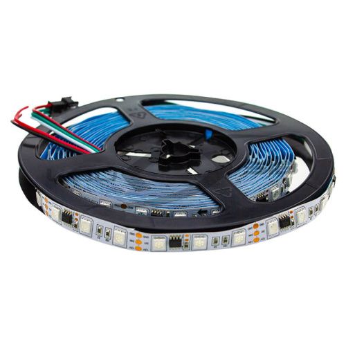 светодиодная лента ls smd 5050-300 rgb spi-12v с чипом ic 2811 max 9w/m ip20 "бегущий огонь" Светодиодная лента LS SMD 5050-300 RGB SPI-12V с чипом IC 2811 MAX 9W/m IP20 "Бегущий огонь"