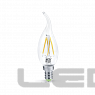 Лампа сд LED-СВЕЧА НА ВЕТРУ-PREMIUM 5.0W 230V Е14 450Lm прозрачная ASD