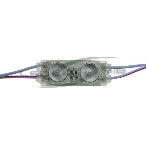 Светодиодный модуль LS E2 с линзой SMD 2835/2LED 50х17х7мм max 1W 130 Lm IP65 (Провод 15см) 175°