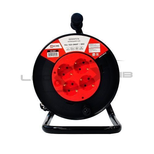 Удлинитель RG4-1020-SMART 4-х местн с з/к 10A 20м 8802 IN HOME