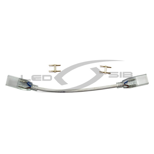 Коннектор 2х сторонний LS для СД ленты SMD 5050 220V (с иголкой) 2PIN 10мм. провод 15см