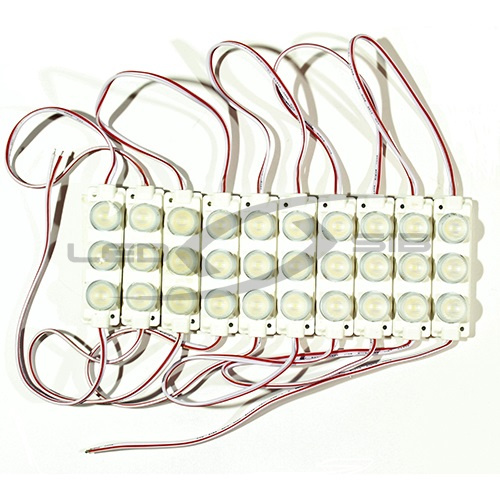 светодиодный модуль ls с линзой pro smd 3030/3led 75х20х11 max 2,8w, 330lm,ip65, 15*45°, пр. 8,5 см  Светодиодный модуль LS с линзой PRO SMD 3030/3LED 75х20х11 max 2,8W, 330Lm,IP65, 15*45°, пр. 8,5 см 