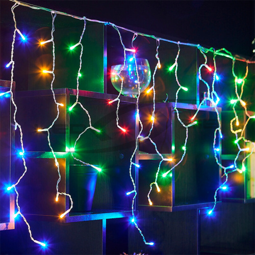 Светодиодная бахрома LS 3,1*0,3*0,5м 150 LED провод ПВХ прозрачный 2 мм. IP44 (стыкуется)