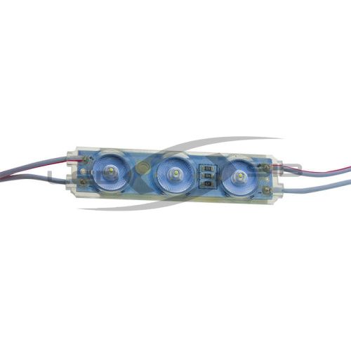 Светодиодный модуль LS E3 с линзой SMD 2835/3LED 70х17х7мм max 1,5W 195 Lm IP65 (Провод 15см) 175°