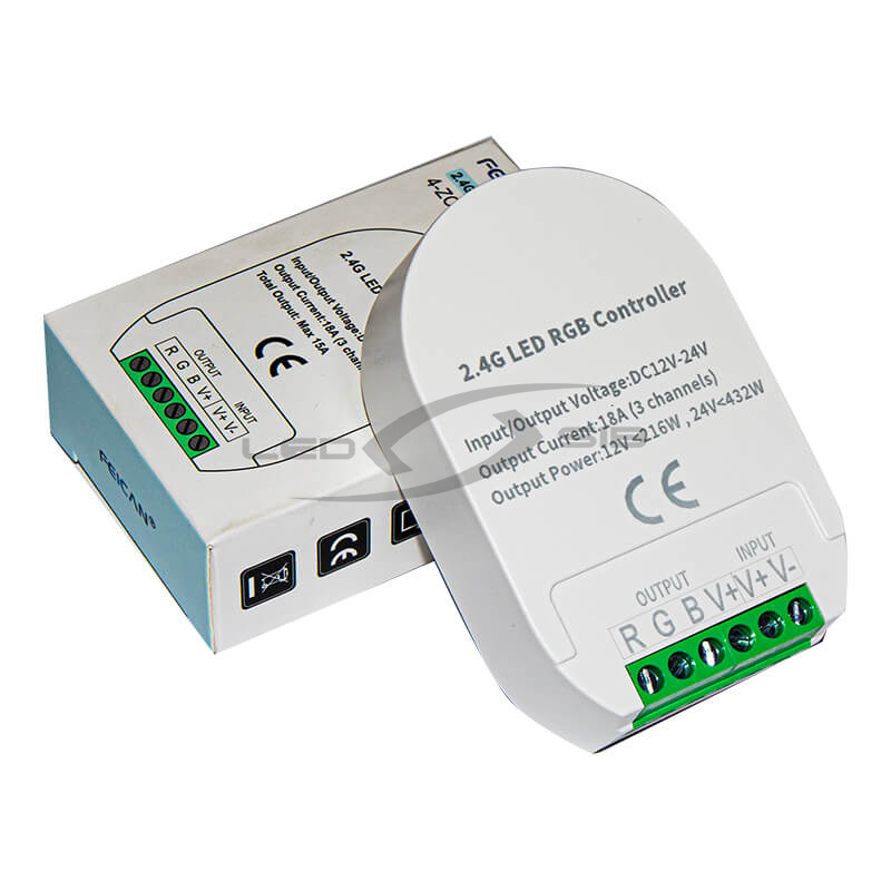 RGB контроллер 2,4G на 4 зоны 18А DC12-24V