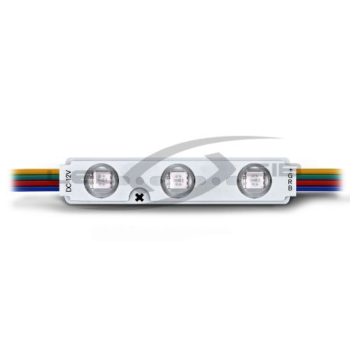 Светодиодный модуль LS SMD 5050/3LED 65х16х4.5мм max 0.72W IP65 140° с линзой (Белый корпус)