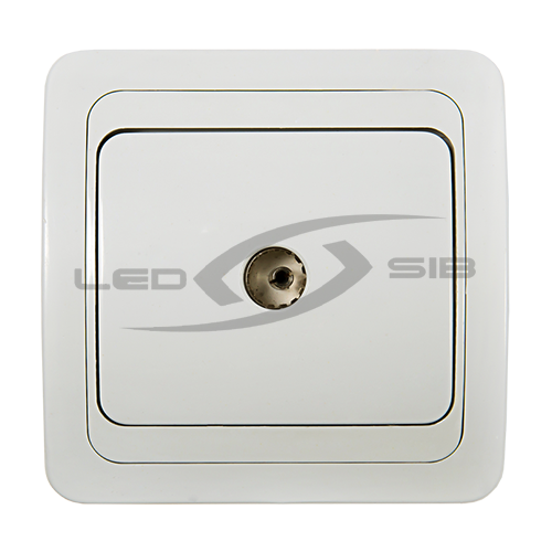 Розетка ТВ CLASSICO белая 2027