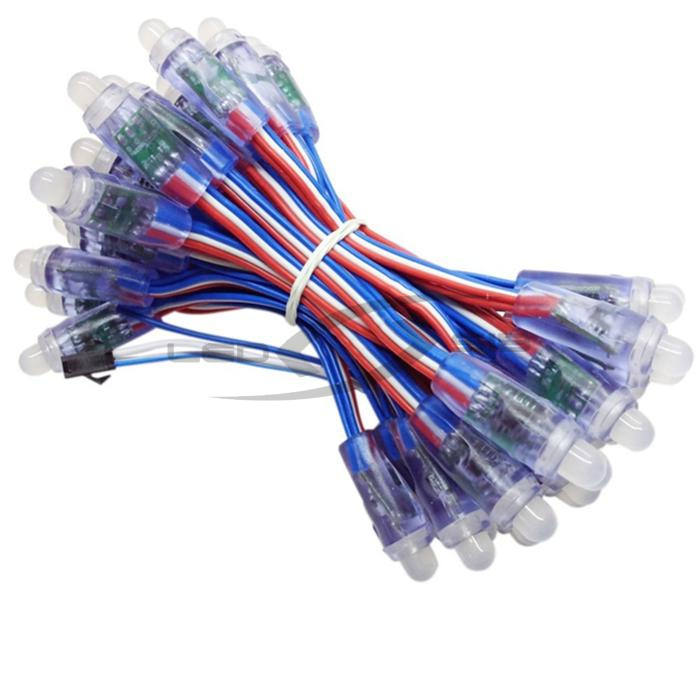 Герметичный пиксельный модуль LS RGB SMART 12 мм, max 0,3 W, DC 5V,  IP67 с чипом IC GS8206