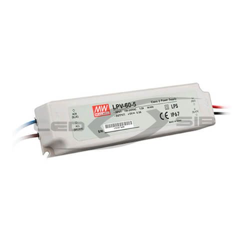 блок питания mean well lpv- 60-5 ip67  Блок питания Mean Well LPV- 60-5 IP67 