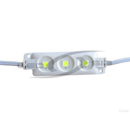 светодиодный модуль ls lux smd 5050/3led 18-20lm  85х15х5мм max 0.72w ip65 (пласт. корпус) 120° Светодиодный модуль LS LUX SMD 5050/3LED 18-20Lm  85х15х5мм max 0.72W IP65 (пласт. корпус) 120°