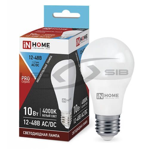 Лампа сд низковольтная LED-MO-PRO 10W 12-48V Е27 900Lm IN HOME