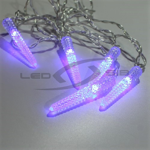 гирлянда сосульки led ls 220v 7,5 см высота (спайка 5шт) длина 3м, драйвер в комплекте для помещения Гирлянда сосульки LED LS 220V 7,5 см высота (спайка 5шт) длина 3м, драйвер в комплекте для помещения