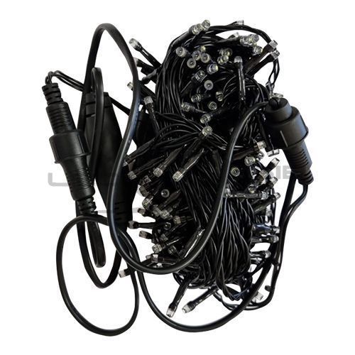 гирлянда сд ls 20м, 200 led, 220v черный pvc провод 1,8мм, ip44 Гирлянда сд LS 20м, 200 led, 220V черный PVC провод 1,8мм, IP44