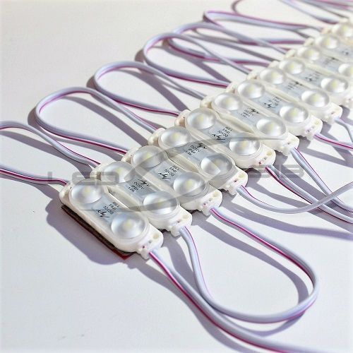 Светодиодный модуль LS VIVO "ЛУЧ" с линзой SMD 2835/2LED 50*16*11 мм max 1W 130 Lm IP68 (Пр.14,5 см)