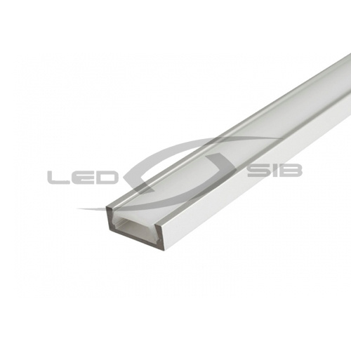 накладной алюминиевый профиль (с экраном) ls-сс-032, 2000х17.5х7мм Накладной алюминиевый профиль (с экраном) LS-СС-032, 2000х17.5х7мм