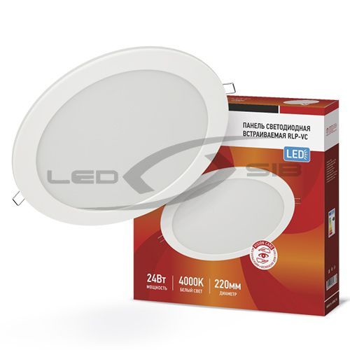 Панель сд круглая RLP- VC 24W 230V 1920Lm 220мм IP40 IN HOME