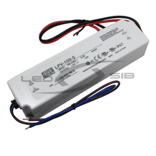 блок питания mean well lpv- 100-5 ip67  Блок питания Mean Well LPV- 100-5 IP67 