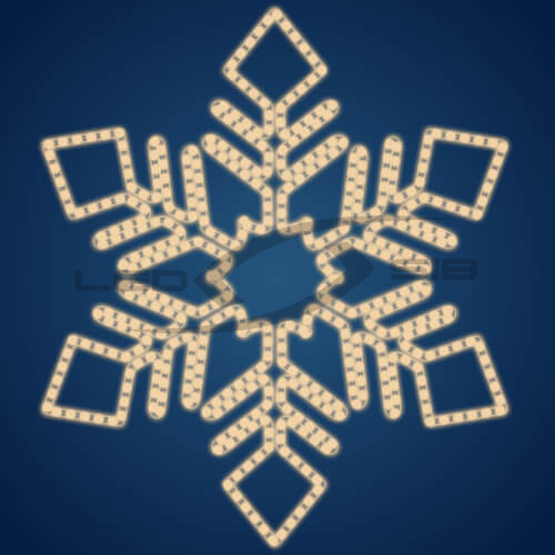 Светодиодная снежинка LS 1,1*1,1м 45W ip65