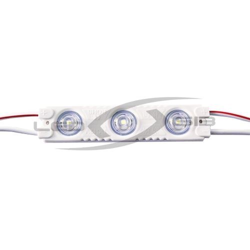 Светодиодный модуль LS B3 с линзой PREMIUM SMD 2835/3LED 60*13*5мм max 1,5W 180 Lm IP65 170-175°