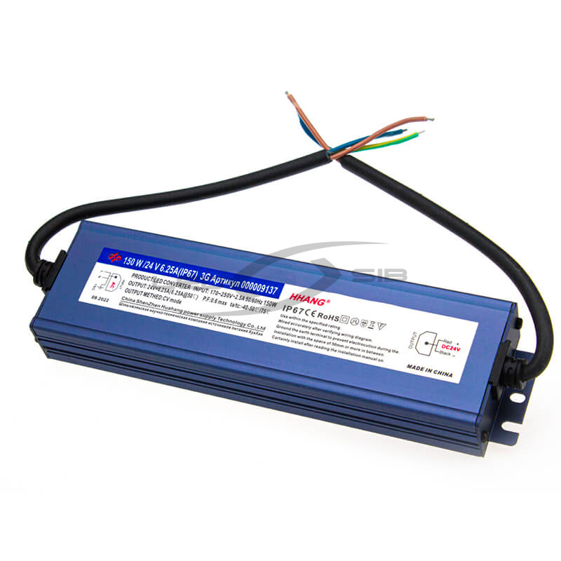 блок питания влагозащищенный ls slim 150w dc 24v ac 110-265v 6,2a (алюм) 170*53*25мм 3y ip67 hh Блок питания влагозащищенный LS Slim 150W DC 24V AC 110-265V 6,2A (алюм) 170*53*25мм 3Y IP67 HH