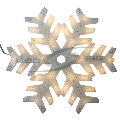 Снежинка LED из PVC LS 38 см, 220V 40 LED