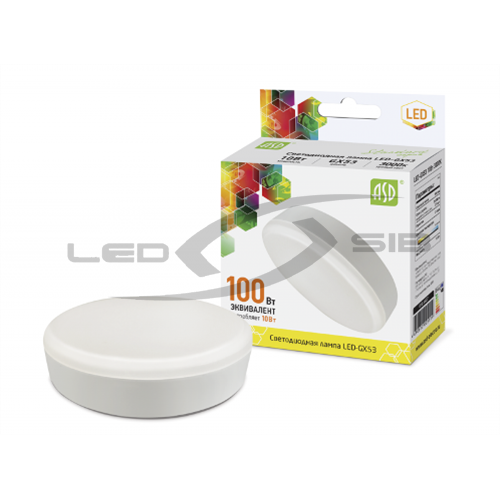 Лампа сд LED-GX53-standard 10.0W 230V 900Lm