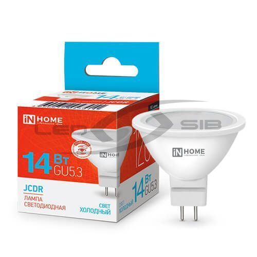 Лампа сд LED-JCDR-VC 14W 230V GU5.3 1260Lm IN HOME