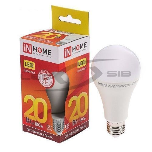 Лампа сд LED-A65-VC 20W 230V Е27 1800Lm