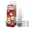 Лампа сд LED-СВЕЧА-VC 8W 230V Е27 720Lm IN HOME